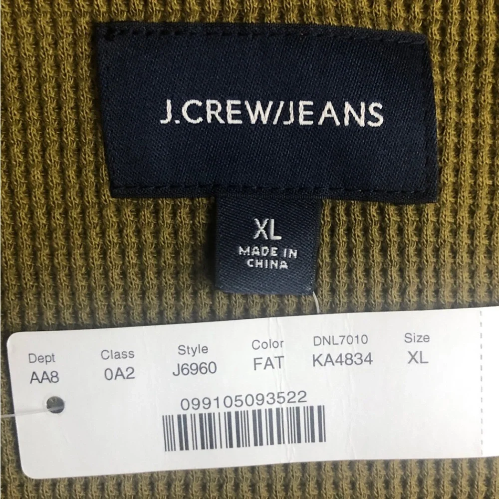 NWT J. Crew Olive Green Jacket Hoodie